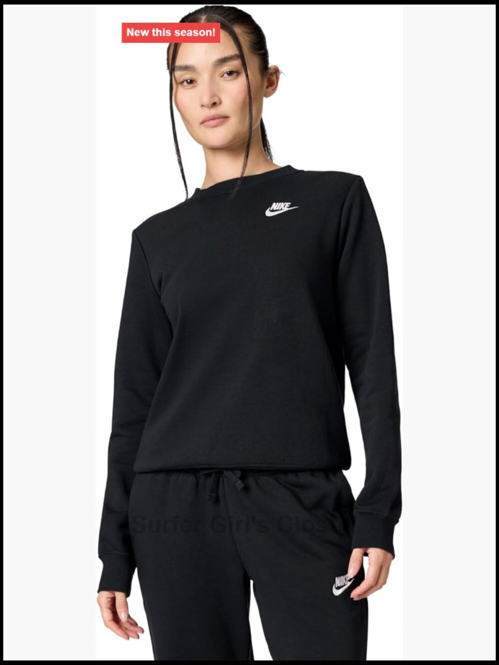 Nike Sportswear Club Fleece Crew-Neck Sweatshirt Women's Active